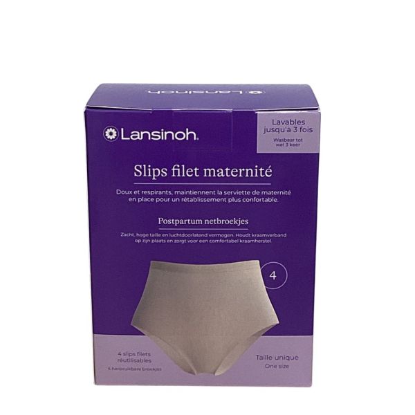 Lansinoh - Slips filet maternité - 4 Slips