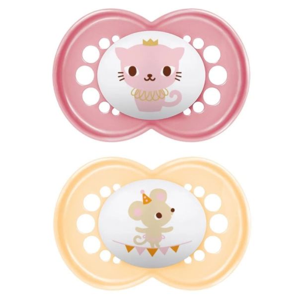 Mam - Sucettes Original 18mois et plus éléphant et lion - 2 sucettes