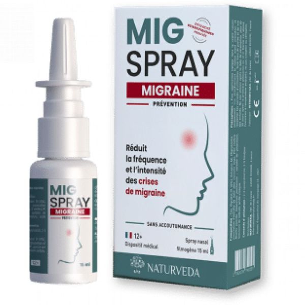 Mig'spray - Migraine prévention - 15 ml