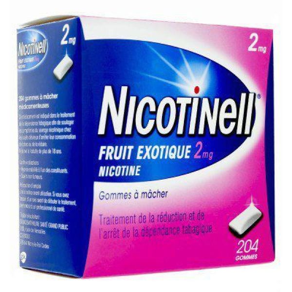 Nicotinell 2mg - Fruit exotique - 204 gommes