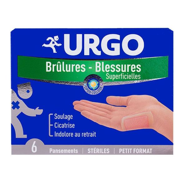Urgo - Brûlures et blessures superficielles - 6 pansements