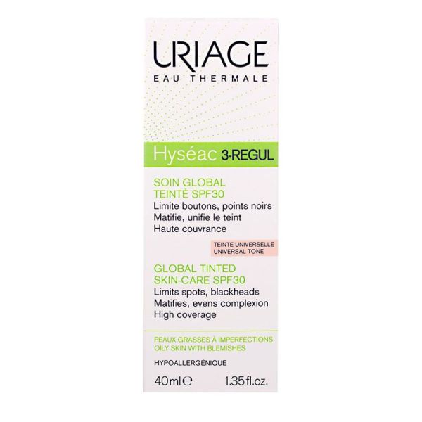 Uriage - Hyseac 3-Regul Spf30 - Teinté - 40ml