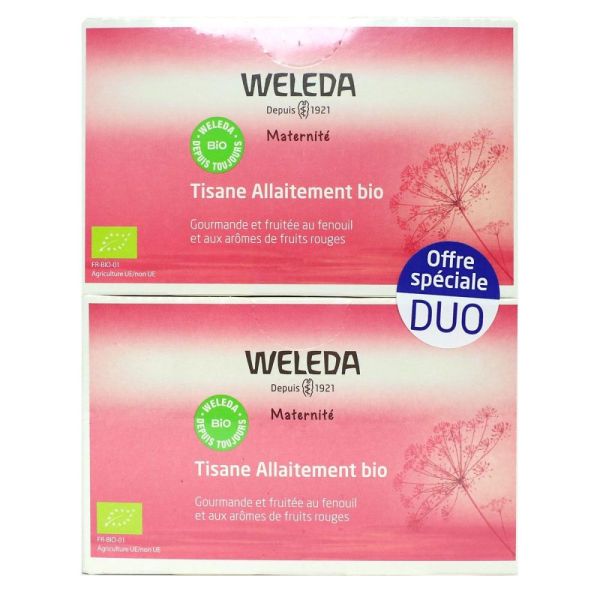 Weleda - Tisane allaitement fenouil, fruits rouges - lot de 2x20sachets