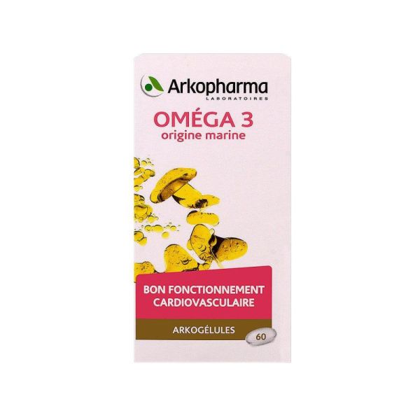 Arkopharma - Oméga 3 origine marine - 60 capsules