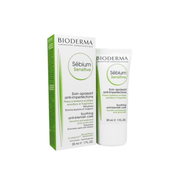 Bioderma - Sébium sensitive soin apaisant anti-imperfections - 30 ml