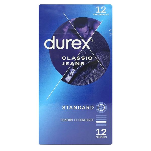 Durex -  Préservatifs Classic jeans x12