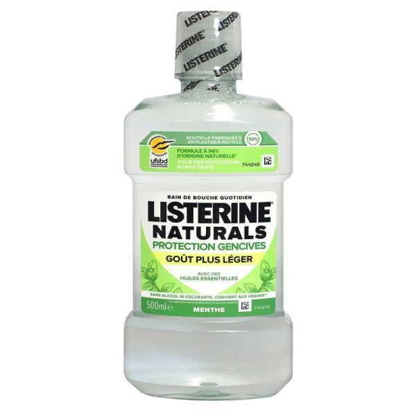 Listerine - Bain de bouche quotidien protection gencives - 500ml