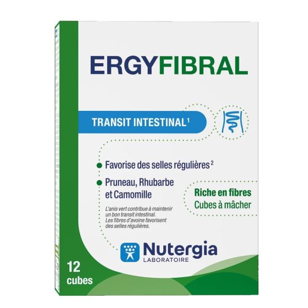 Nutergia - Ergy fibral - Transit intestinal 12 cubes