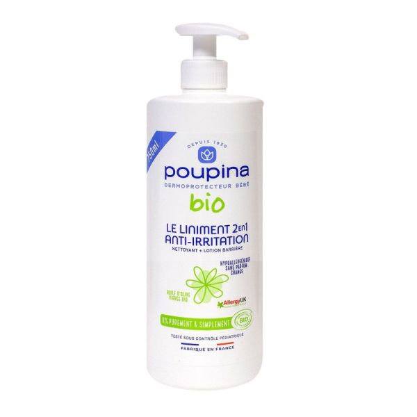 Poupina - Liniment 2 en 1 bio - 750 ml