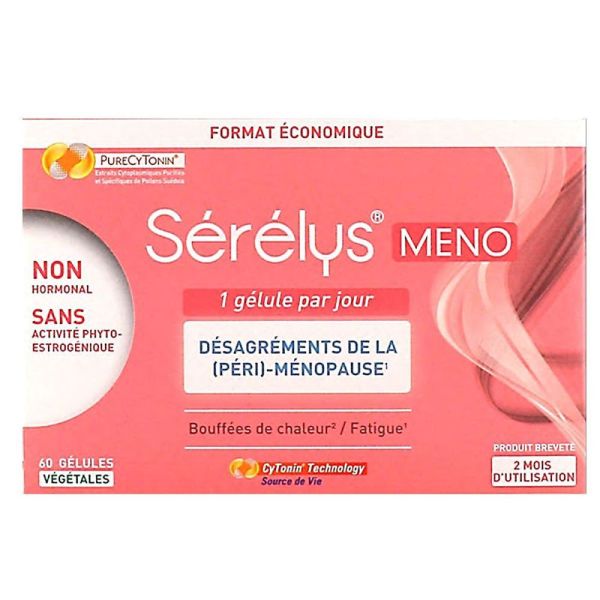 Sérélys pharma - Meno désagréments de la péri-ménopause -  60 gélules