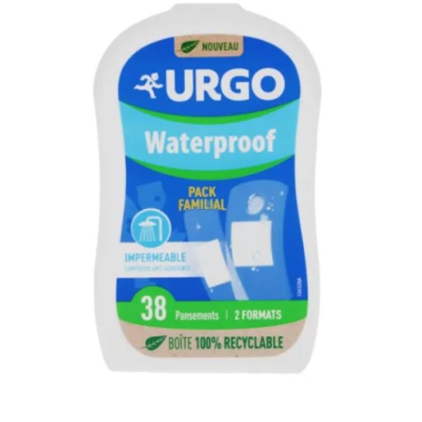 Urgo - Pansements Waterproof Imperméable - 38 pansements en 2 formats