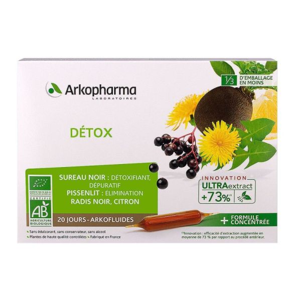 Arkopharma - Arkofluide Détox Bio - 20 ampoules