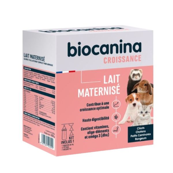 Biocanina - Lait maternisé croissance chiots chatons petits carnivores rongeurs - 400g