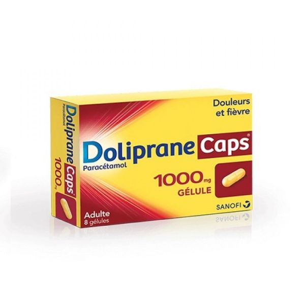 Doliprane Caps 1000mg - 8 gélules