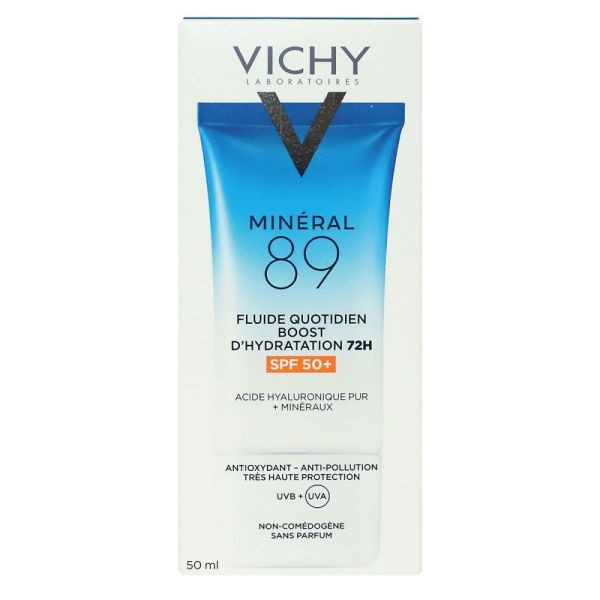 Vichy - Mineral 89 fluide quotidien Boost d'Hydratation SPF50+ - 50ml