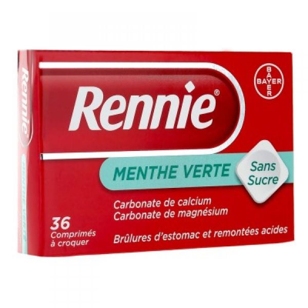 Rennie menthe verte sans sucre