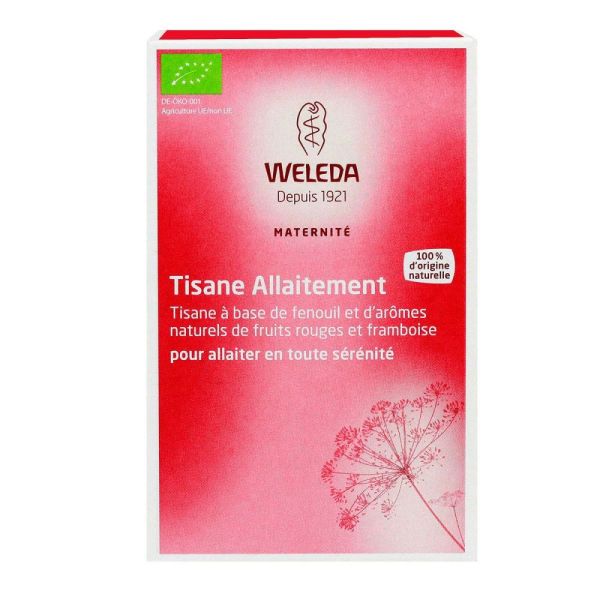 Weleda - Tisane allaitement fenouil, fruits rouges - 20 sachets
