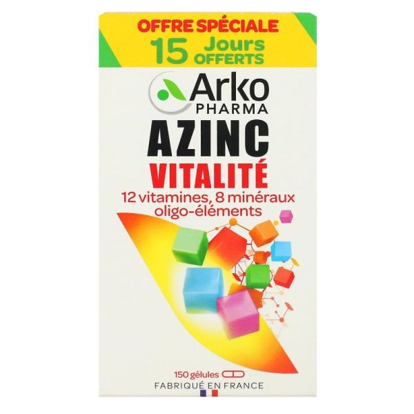ArkoPharma - Azinc Vitalité - 150 gélules