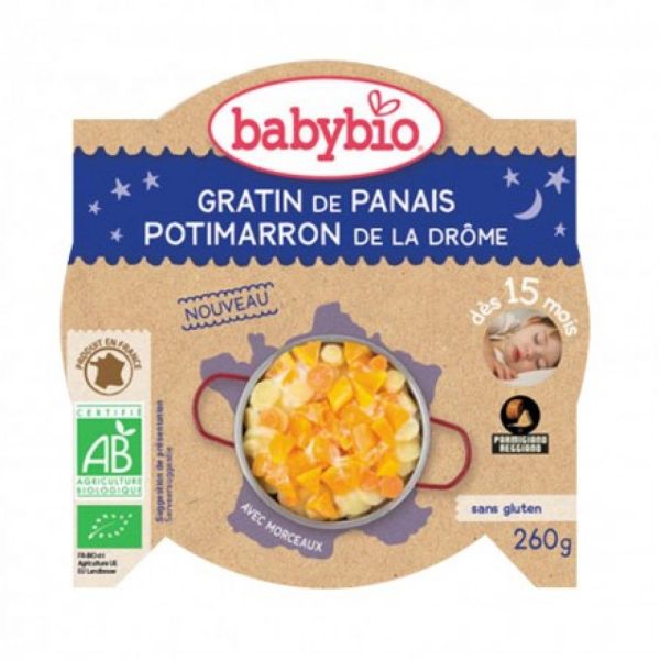 Babybio - Gratin de panais Potimarron du Val de Loire dès 15 mois - 260g