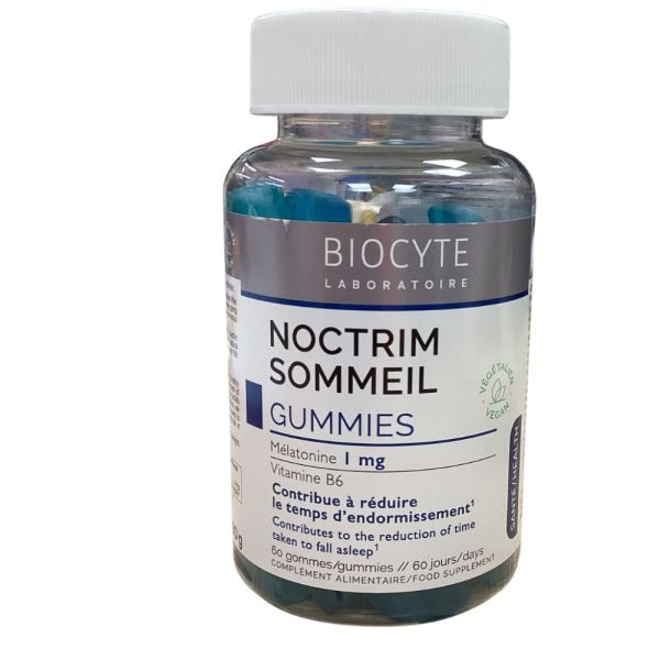 Biocyte - Noctrim Sommeil - 60 gommes à mâcher