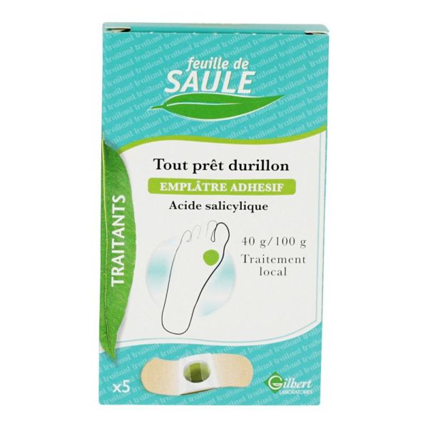 Feuille de saule - Tout prêt durillon - 5 emplâtres