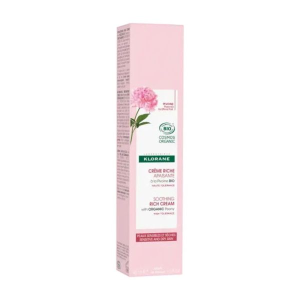 Klorane - Crème Riche Pivoine apaisante - 40ml