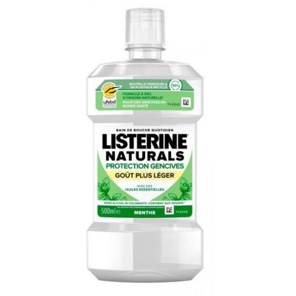 Listerine - Bain de bouche quotidien protection gencives - 500ml