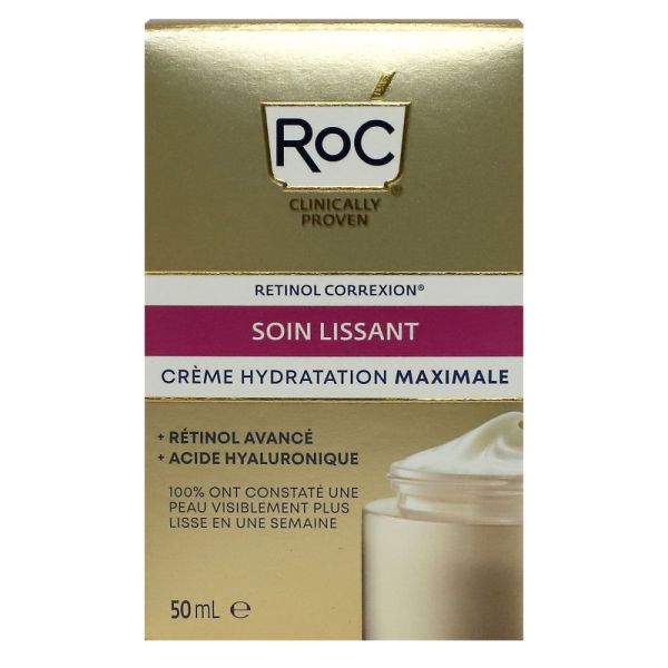 Roc - Crème hydratation maximale soin lissant - 50mL