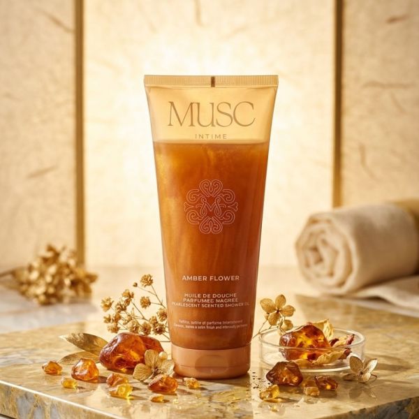 Musc Intime - Amber Flower Huile de douche parfumée nacrée - 200ml