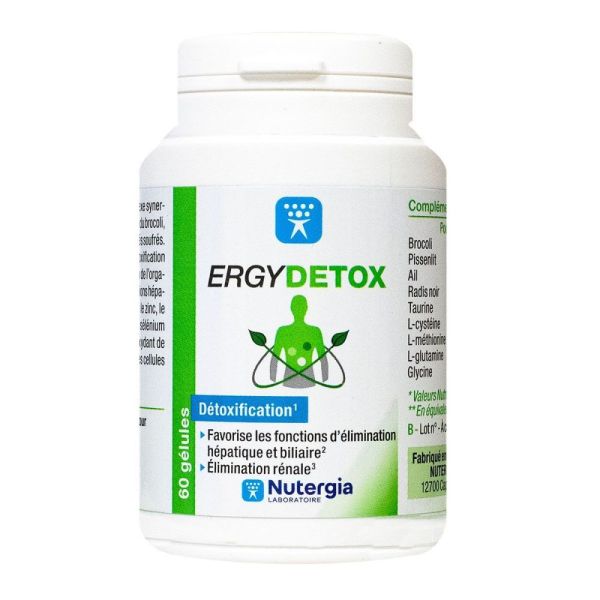 Nutergia - ErgyDetox - 60 gélules