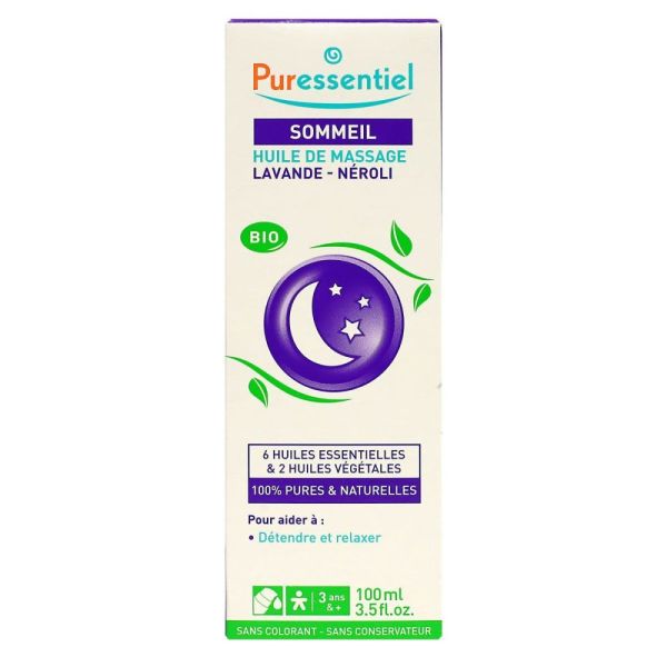 Puressentiel - Sommeil Huile de Massage Lavande-Néroli Bio - 100 ml