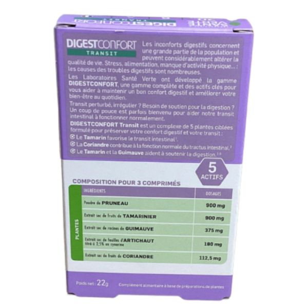 Santé Verte - Transit - 20 comprimés