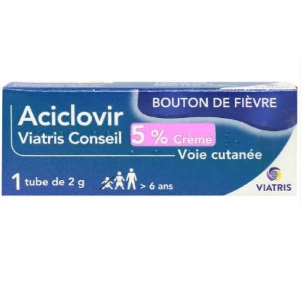 Viatris - Aciclovir 5% crème - 2g