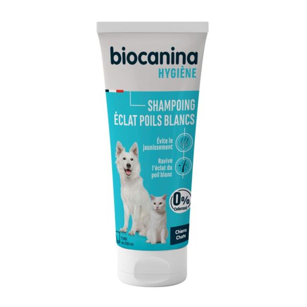 Biocanina - Shampoing éclat poils blancs - 200 ml
