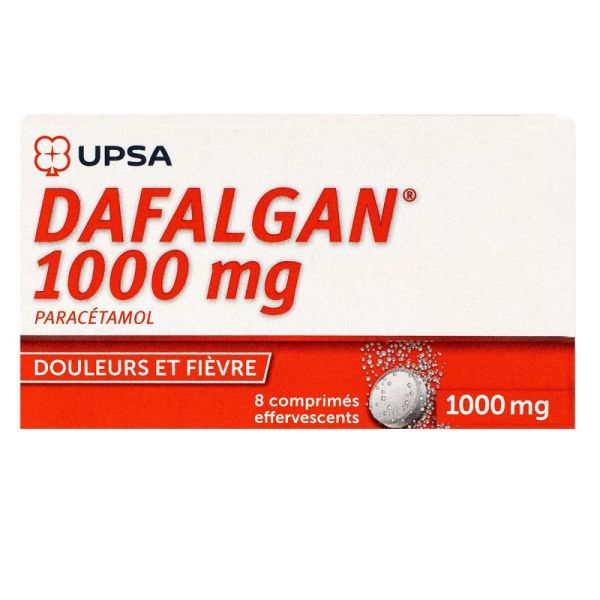 Dafalgan 1000mg - 8 comprimés effervescents