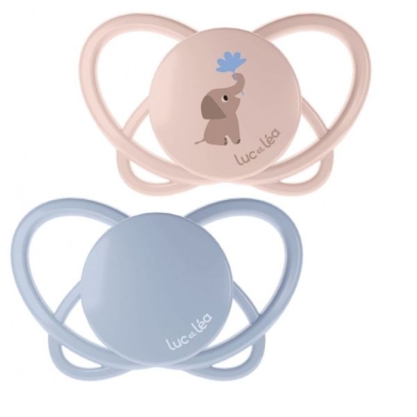 Duo de sucettes physiologiques – Elèphant - 0/6 Mois -  2 unités