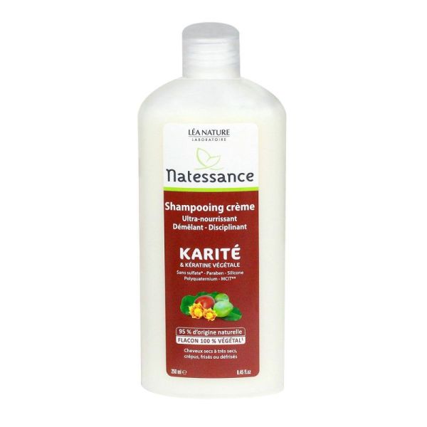 Natessance - Shampooing crème ultra-nourrissant Karité - 250ml