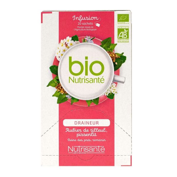 Nutrisanté - Infusion Bio Draineur - 20 sachets