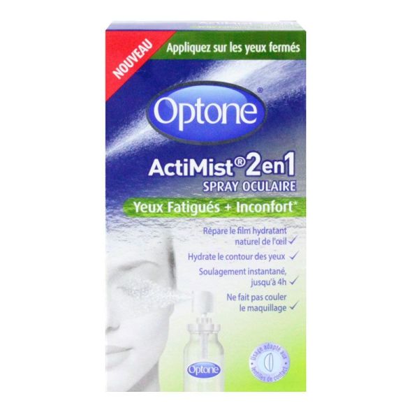 Optone - ActiMist 2en1 - Spray oculaire - 10ml