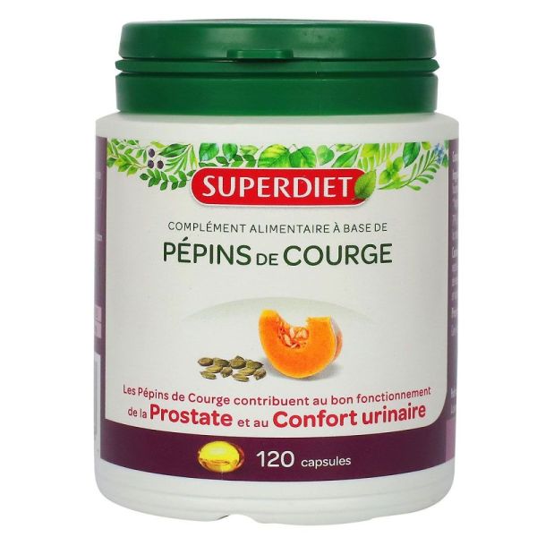 Superdiet - Pépins de courge - 120 gélules