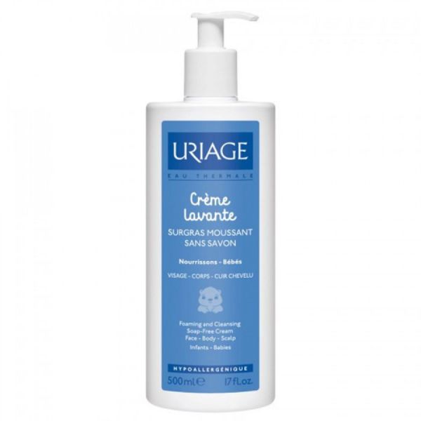 Uriage - Crème lavante surgras moussant nourrissons, bébés