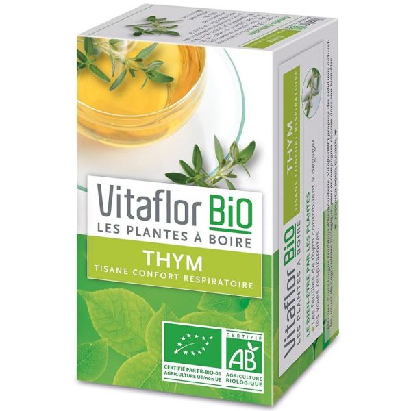 Vitaflor - Thym bio tisane confort respiratoire - 18 sachets