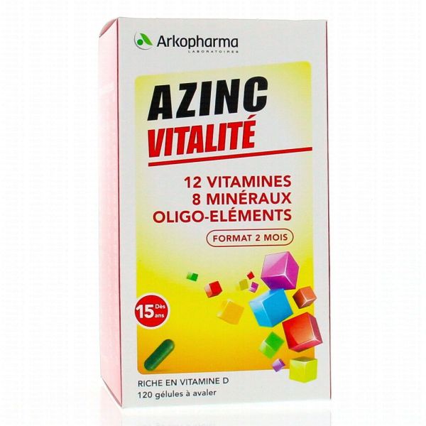 Azinc forme et vitalité - 120 gélules