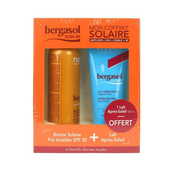 Bergasol sublim - Mon coffret solaire SPF30 - Brume solaire + Lait après-soleil