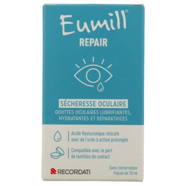 Bouchara - Eumill repair gouttes oculaires lubrifiantes hydratantes et réparatrices - 10ml