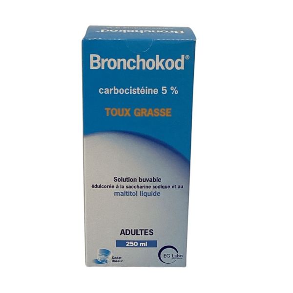 EG Labo- Bronchokod 5% adulte solution buvable édulcorée - 250 mL