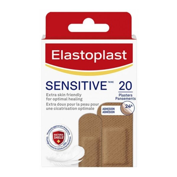 Elastoplast - Sensitive - 20 pansements extra doux