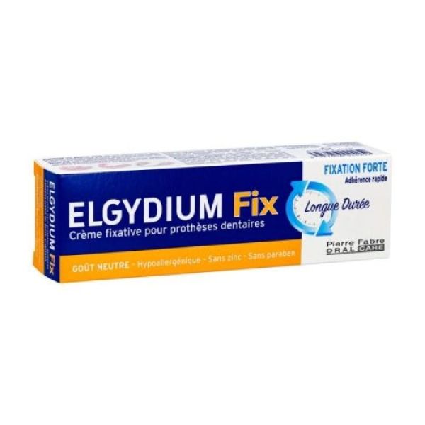 Elgydium Fix - Creme fixative goût neutre- 45g