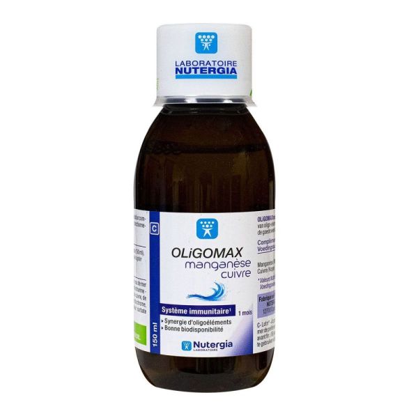 Nutergia - OligoMax Manganèse Cuivre - 150ml