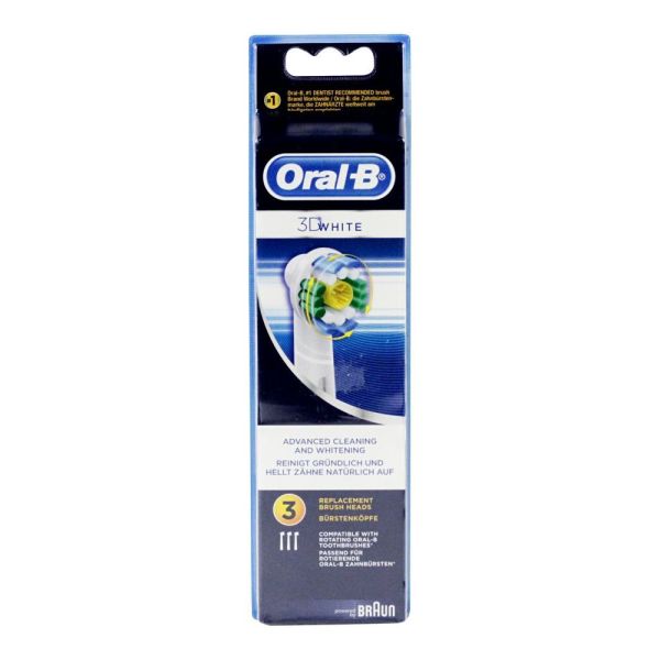 Oral B 3D white 3 brossettes de rechange
